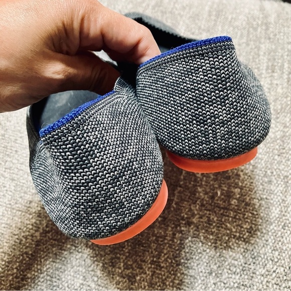 Rothy’s The Flat Round Toe gray w/ pink Comfort Ballet Flats Women’s Size 9 US - Picture 6 of 6